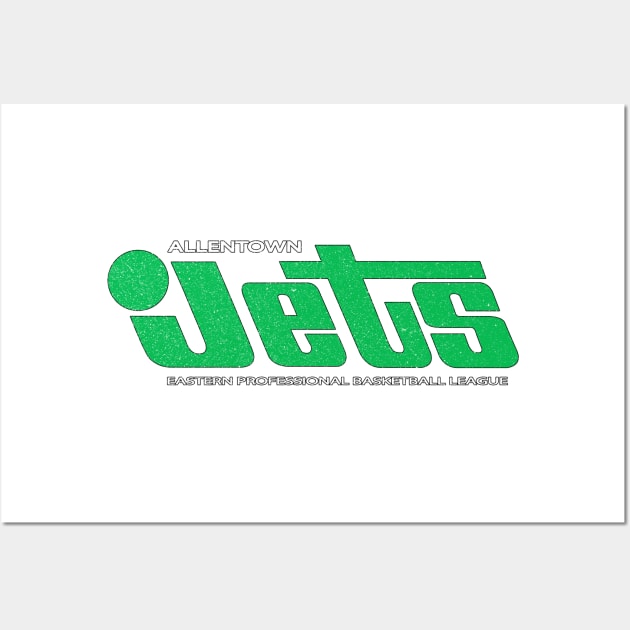 DEFUNCT - Allentown Jets Defunct Basketball Wall Art by LocalZonly